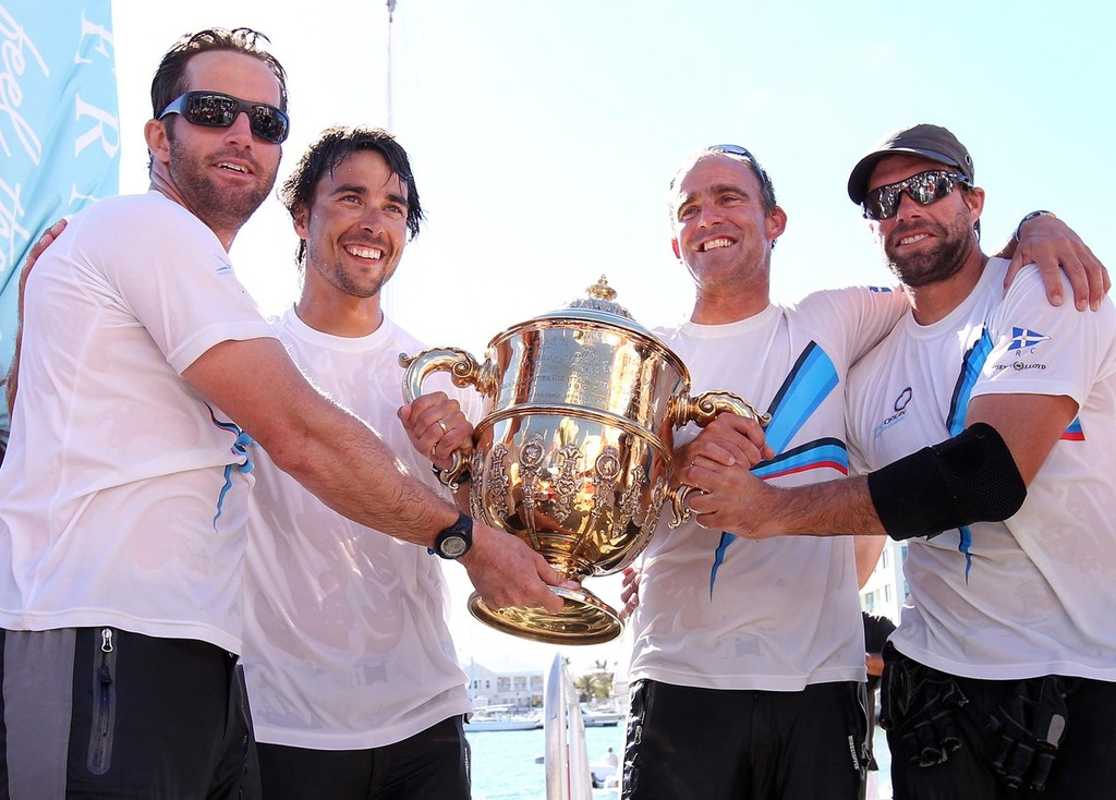Sailing and prizes on the finals day of the 2010 Argo Group Gold Cup.©Charles Anderson-Bermuda /RBY © Bermuda Gold Cup/ Charles Anderson 